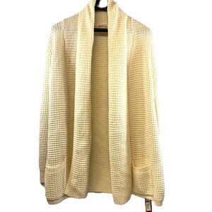Merona Women's Waffle Knit Cardigan Sweater Size XL
